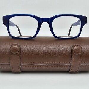 NW 77th USA Smells So Good Blue Marble Eyeglasses Frame w/ Case 49-22-145